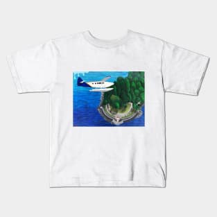 Flight Over Stanley Park Painting Kids T-Shirt